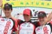 The mens podium 		CREDITS: Peter Kraiker 		TITLE: 2011 Joe Martin Stage Race Day 4 		COPYRIGHT: ¬© Peter Kraiker 2011